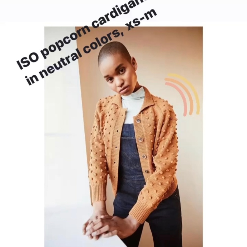 ISO Misha & Puff popcorn polo cardigan in xs-m